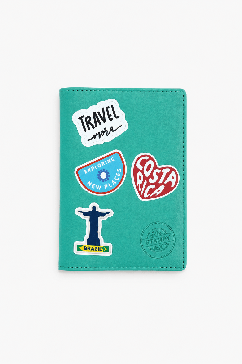Pack Voyage Amérique Latine: Protège Passeport Vert Menthe & 4 Stickers